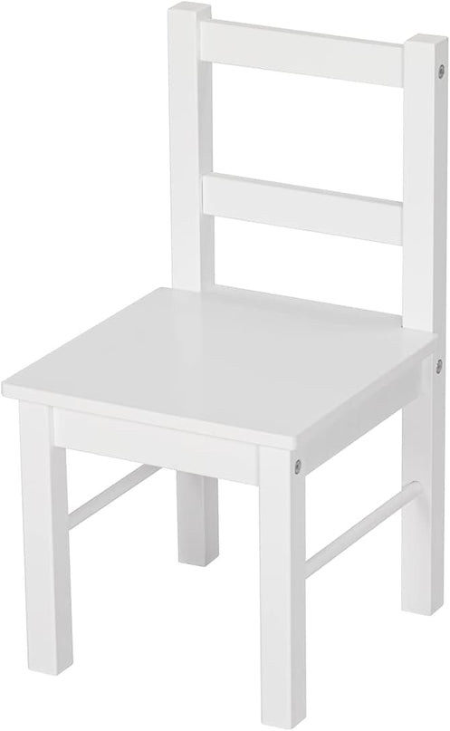 UTEX Child's Wooden Chair Pair for Play or Activity, Set of 2, White … - LeafyLoom