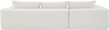 L-Shape Sectional Sofa, Modular Living Room Furniture Set, 109" Modern Minimalist Style Upholstered 4 Seater Chenille Couch for Office, Studio, Salon, Apartment - LeafyLoom