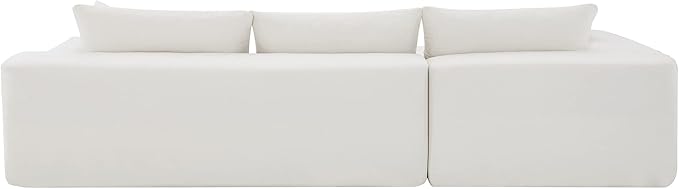 L-Shape Sectional Sofa, Modular Living Room Furniture Set, 109" Modern Minimalist Style Upholstered 4 Seater Chenille Couch for Office, Studio, Salon, Apartment - LeafyLoom