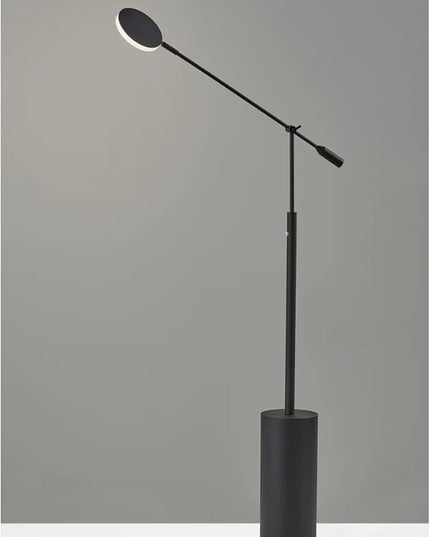 Adesso Home 2151-01 Contemporary Modern LED Floor Lamp from Grover Collection in Black Finish, 6.00 inches - LeafyLoom