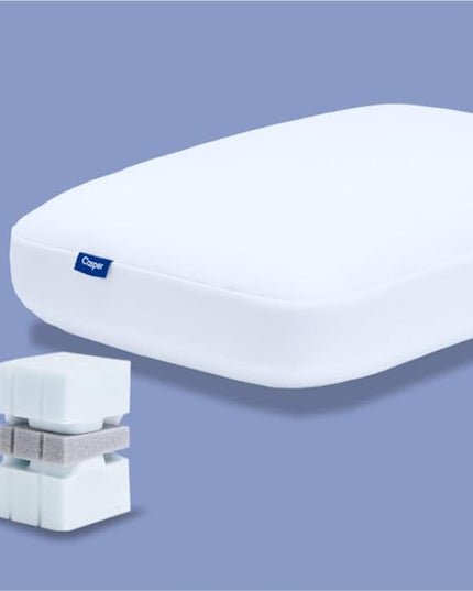 Casper Sleep Foam Pillow, Two Pack, White, King - LeafyLoom