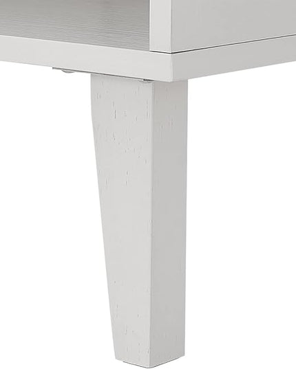 Panana Kitchen Buffet Cabinet Storage Sideboard with 2 Doors 2 Shelves, White, 41.8" L x 15" W x 32.5" H - LeafyLoom