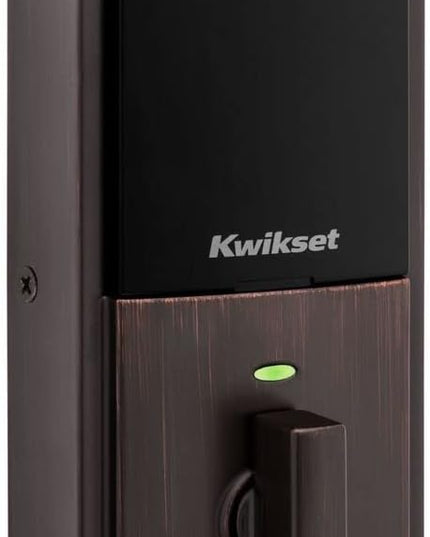 Kwikset Home Connect 620 Smart Lock Deadbolt with Z-Wave Technology, Works with Ring Alarm, Samsung Smartthings and More, Z-Wave Hub Required, Contemporary Design in Venetian Bronze Kwikset