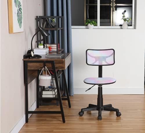 Rainbow Tiedye Desk Chair 21D x 21W x 33H in - LeafyLoom
