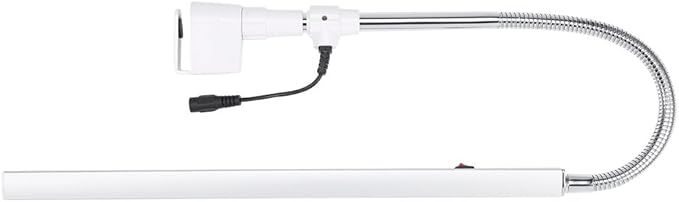 3 Types Desk Lamp with Clamp, Ultra Slim Desk Lamp, 360 Degree Rotation Metal Arm Eye Caring Lamp, for Reading, Study, Tattoo Light, Beauty Manicure - LeafyLoom