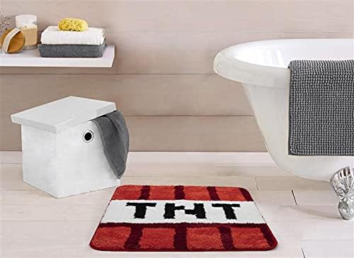 Jay Franco Minecraft Creeper TNT Tufted Polyester Bath Rug, Kids Bath (Official Minecraft Product) - LeafyLoom
