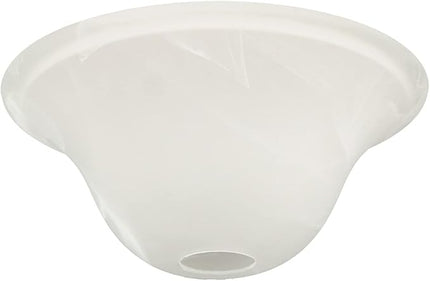 Giluta Small Floor Lamp Glass Shade Replacement Globe -Fitting Opening 1.625" Modern Alabaster Style Light Fixture Shade, Height: 4.13 inch, Width: 9.45 inch. Lipless - LeafyLoom