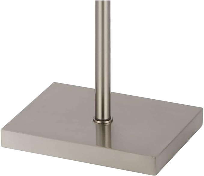 JONATHAN Y JYL1089C April 61" Metal Modern Contemporary LED Floor Lamp, Modern, Contemporary, Glam, Traditional, Office, Living Room, Family Room, Dining Room, Bedroom, Hallway, Foyer, Nickel - LeafyLoom