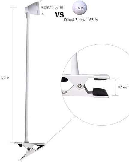 Clip on Reading Light, Clamp Lamp for Desk, 3000-6500K Adjustable Color Temperature, 6 Illumination Modes, 10 Led Beads(White) - LeafyLoom
