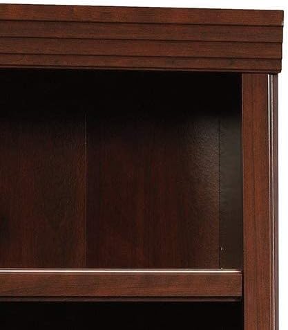 Sauder Heritage Hill Library/Book shelf, L: 29.80" x W: 12.99" x H: 71.26", Classic Cherry finish - LeafyLoom