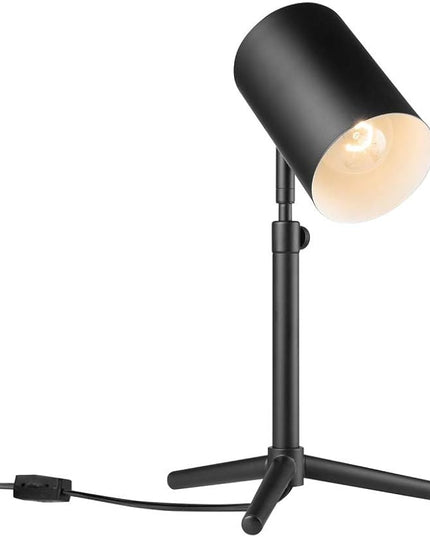 Globe Electric 52899 Pratt Desk Lamp, 18 in 1-Light, Matte Black Tripod Base - LeafyLoom