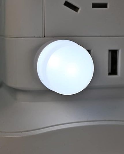 USB Night Light, LED Mini Light Bulb, Plug in Night Light, Flexible Ambient Light , USB Light Bulb for Bedroom, Bathroom, Hallway，Emergency Lighting, Car USB Light （Combination pack）(8 Pack,White) - LeafyLoom