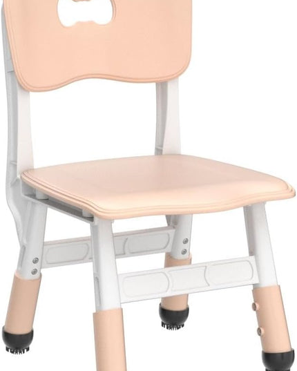 FUNLIO Adjustable Kids Chair (2pcs), 3 Level Height Adjustable Toddler Chair for Ages 3-8, Sturdy Child Chair with Maximum Bearing 220lbs, for Classrooms/Daycares/Homes, CPC & CE Approved - Natural - LeafyLoom