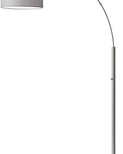 Adesso 4249-22 Bowery Arc Lamp, Steel, Smart Outlet Compatible, 77" - LeafyLoom