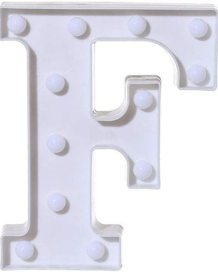 LED Marquee Letter Lights Sign F 26 Alphabet Light Up Letters Sign for Night Light Wedding Birthday Party Battery Powered Christma - LeafyLoom
