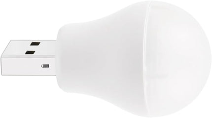 USB Plug Lamp, Mini Bulb Shape Night Light, Flexible LED Ambient Light, Emergency Lighting, Compact, Eye Protection Reading Light Small Round Light (8 Pack,Warm White) - LeafyLoom