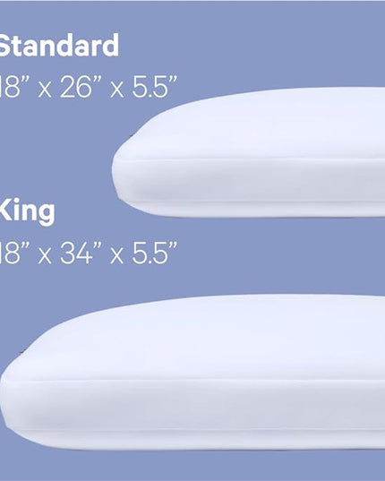 Casper Sleep Foam Pillow, King, White - LeafyLoom