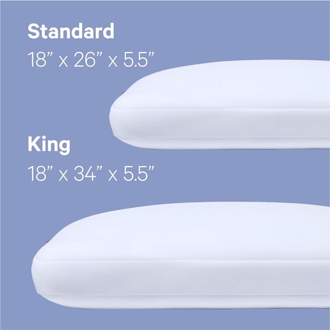 Casper Sleep Foam Pillow, Standard, White - LeafyLoom