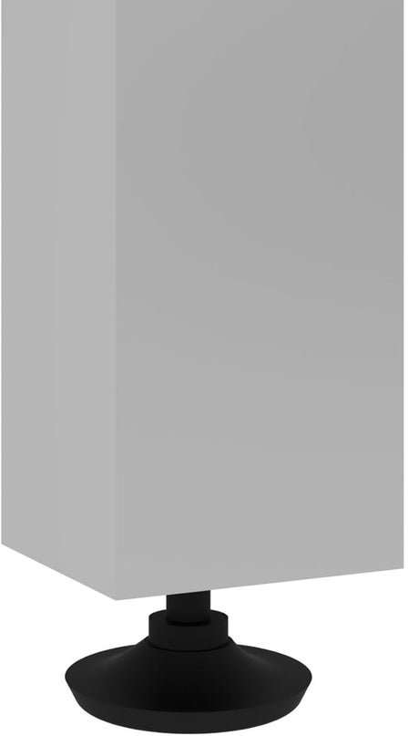 Bestar Universel Table Desk with Square Metal Legs, 60W x 30D, Bark Grey - LeafyLoom