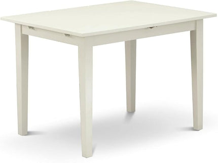 East West Furniture Norfolk Kitchen Rectangle Dining Table Top with Butterfly Leaf, 32x54 Inch, Nft-lwh-t - LeafyLoom
