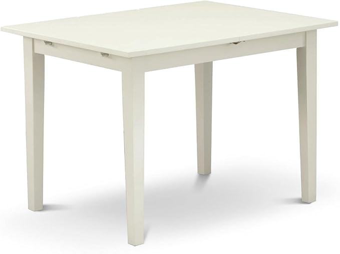 East West Furniture Norfolk Kitchen Rectangle Dining Table Top with Butterfly Leaf, 32x54 Inch, Nft-lwh-t - LeafyLoom