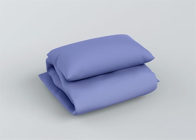 3 Piece Solid Color All Season Bedding Comforter Set Microfiber Soft Lightweight Bedding Set for Kids Teens Adults Room Decor with 1 Comforter and 2 Pillowcases King - LeafyLoom