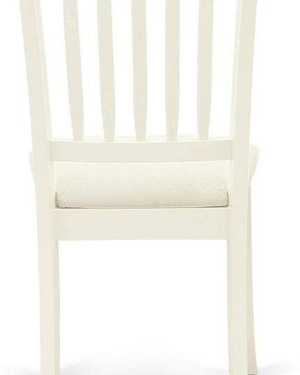 East West Furniture DAC-LWH-C Danbury Dining Room Chairs - Linen Fabric Upholstered Wooden Chairs, Set of 2, Linen White - LeafyLoom