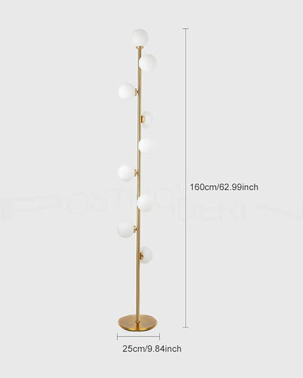Hsyile Lighting KU300198 Cozy Elegant Modern Creative Floor Lamp for Living Room,Bedroom,Office,9 Lights - LeafyLoom