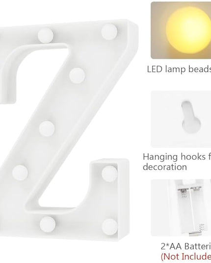 Marquee Letter Light Up Signs Christmas Decorations For Bedroom Office Decorations for Work Pool Party Decorations Birthday Decorations for Boys 90th Birthday Decorations for Women Dorm Decorations - LeafyLoom