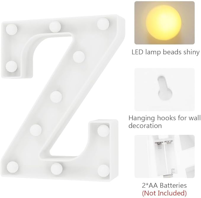 Marquee Letter Light Up Signs Christmas Decorations For Bedroom Office Decorations for Work Pool Party Decorations Birthday Decorations for Boys 90th Birthday Decorations for Women Dorm Decorations - LeafyLoom