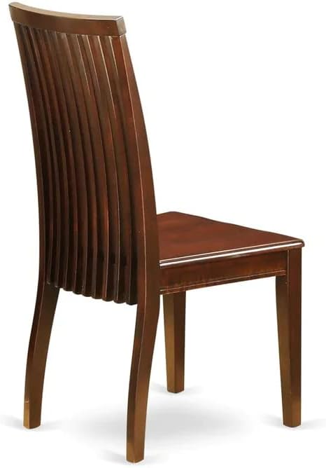 East West Furniture Monza 3 Piece Modern Set Contains a Rectangle Wooden Table with Dropleaf and 2 Kitchen Dining Chairs, 36x54 Inch, Mahogany - LeafyLoom