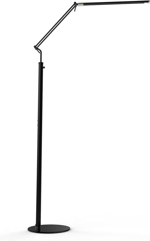 Cocoweb High Powered, dimmable, LED Floor Lamp - FLED-GPS (Satin Nickel) - LeafyLoom