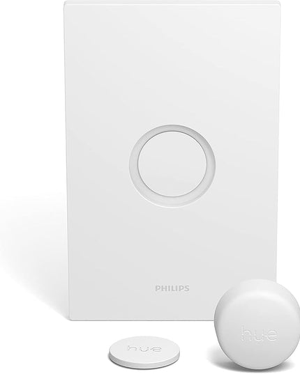 Philips Hue Wireless Smart Light Switch Button, White - 1 Pack - Portable and Battery Powered - Smart Home Control - Requires Hue Bridge - Easy, No-Wire Installation Philips