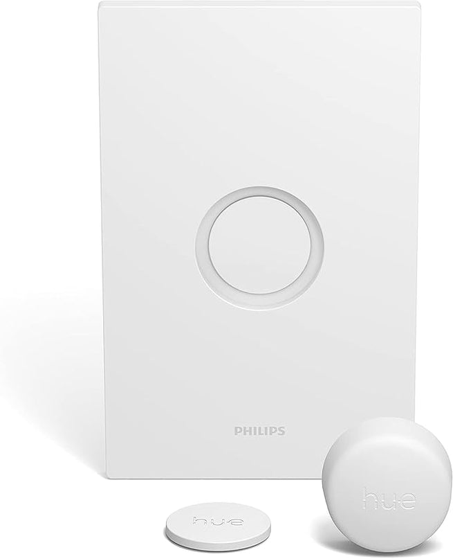 Philips Hue Wireless Smart Light Switch Button, White - 1 Pack - Portable and Battery Powered - Smart Home Control - Requires Hue Bridge - Easy, No-Wire Installation Philips