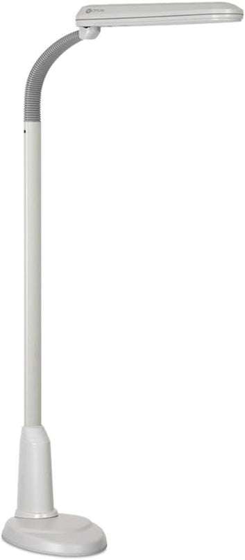 Ott-Lite L24554 Task Plus High-Definition 24-Watt Floor Lamp,Plastic, Dove Grey - LeafyLoom