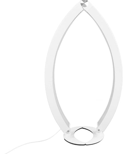 Pomya Half Moon Light for Nails, 28 Inch Foldable LED Half Moon Desk Lamp with 10 Brightness Adjustment, 3200K‑5600K Dimmable Lighting Lamp with Remote for Beauty Lash Extension Tattoo - LeafyLoom
