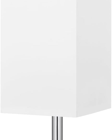 Touch Bedside Table Lamp For Nightstand - 3-Way Dimmable Night Lamp with USB A + Type C Charging Ports and two AC Outlets, Small Desk Light with E26 LED Bulb for Bedroom Living Room Dorm Office,WHITE - LeafyLoom