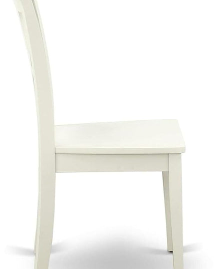 East West Furniture Dining CLC-LWH-W Clarksville Double X-Back Formal Chairs in Linen White Finish (Set of 2) - LeafyLoom