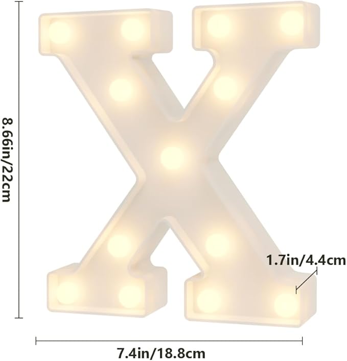 Marquee Letter Light Up Sign Big Letters Forparty Decorations for Adults The Office Birthday Decorations Home Decoration Thanksgiving Table Decorations Welcome Back Decorations Girly Room Decoration - LeafyLoom