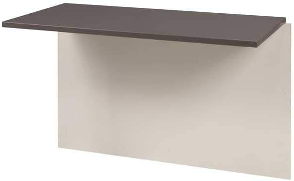 Bestar Connexion Desk Bridge, 40W, Slate & Sandstone - LeafyLoom