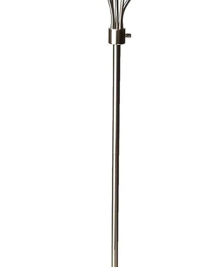 Adesso 7205-22 Multi-White Shade Floor Lamp, Adjustable Gooseneck Arms, Silver - LeafyLoom
