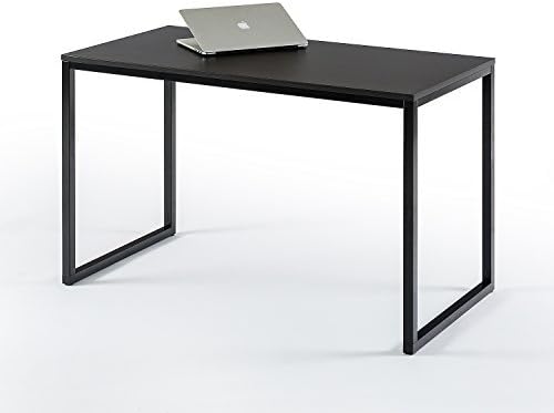 ZINUS Jennifer 47 Inch Black Frame / Computer Workstation / Office Desk / Easy Assembly, Deep Espresso - LeafyLoom