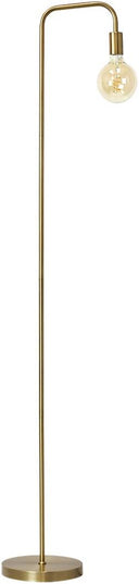 O’Bright Industrial Floor Lamp for Living Room, Metal Lamp, E26 Socket, 70 Inches, Minimalist Design for Decorative Lighting, Stand Lamp for Bedroom, Office, Dorm, Gold - LeafyLoom