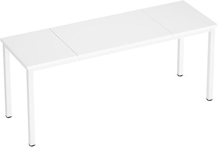 sogesfurniture 71 inches Office Desk Computer Desk Gaming Desk Computer Table Sturdy Writing Workstation for Home Office, White - LeafyLoom