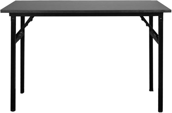 SogesGame 39.4 inches Computer Desk for Small Space Small Folding Table Small Writing Desk Compact Desk Foldable Desk No Install Needed,Black,LP-AC5BB-100 - LeafyLoom