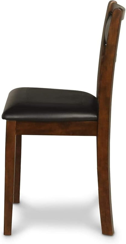 New Classic Furniture Gia Dining Chairs, Set of 2, Brown - LeafyLoom