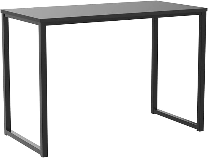 SHW Home Office 32-Inch Computer Desk, Black - LeafyLoom