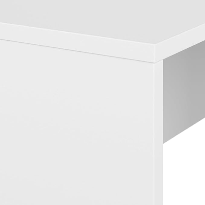 Bush Business Furniture Studio C 72W x 30D Office Desk in White - LeafyLoom
