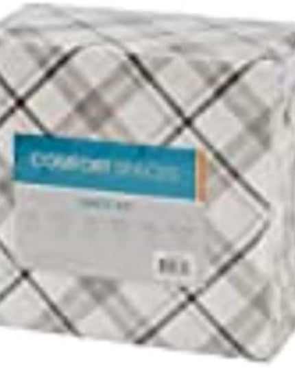 Comfort Spaces Cotton Flannel Breathable Warm Deep Pocket Sheets with Pillow Case Bedding, Cal King, Grey Plaid 4 Piece - LeafyLoom