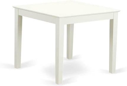East West Furniture OXNO3-LWH-W 3 Piece Room Furniture Set Contains a Square Kitchen Table and 2 Dining Chairs, 36x36 Inch - LeafyLoom